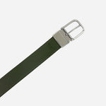 Brown and Khaki Leather Reversible Belt With Pin Buckle from Paul Smith.
