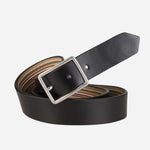 Reversible Signature Stripe Leather Belt from Paul Smith.