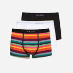 3-Pack Artist Stripe Cotton Blend Trunks by Paul Smith.