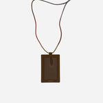 Brown Leather ID and 2CC Card Holder with Multicoloured Neck Strap by Paul Smith.