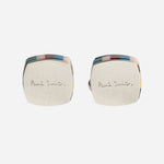  'Signature Stripe' Resin Cufflinks by Paul Smith.