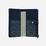 Open View of Larkswood Bifold Matinee Ink Leather Large Purse by Radley.