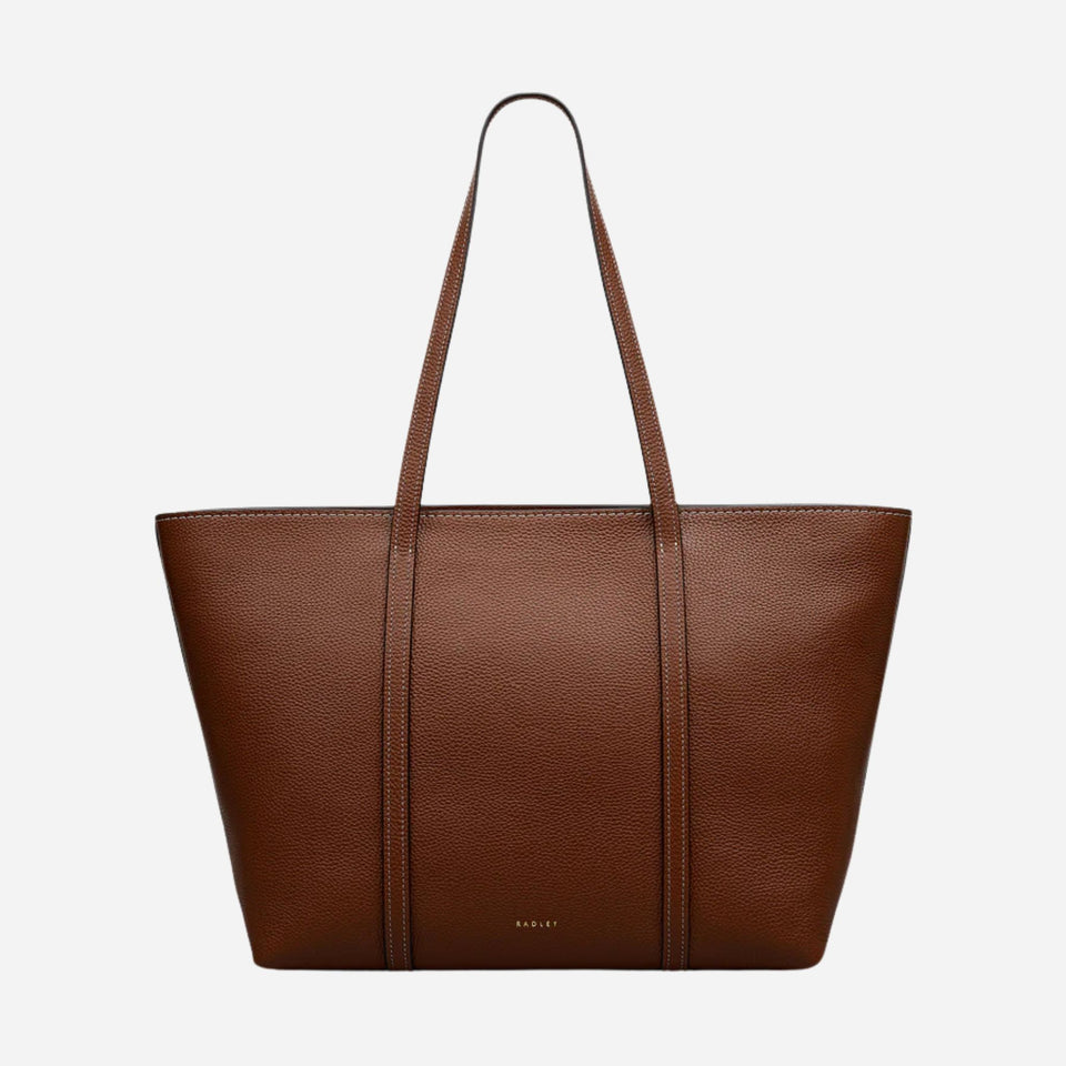 The Weekly Cognac Leather Large Tote Bag by Radley.