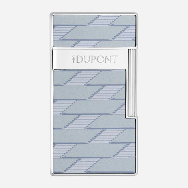 S.T. Dupont Paris Biggy Monogram 1872 Light Gray Lacquered Lighter.