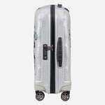 Side View of Samsonite C-Lite Disney Suitcase showing the TSA combination lock and side handle.
