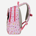 Daydream Disney Kids Minnie Mouse Pink FloralBackpack from Samsonite, a reflective and spacious backpack for school journeys and sleepovers.
