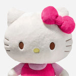 Close up of Hello Kitty in Pink 30cm Plush from Steiff.