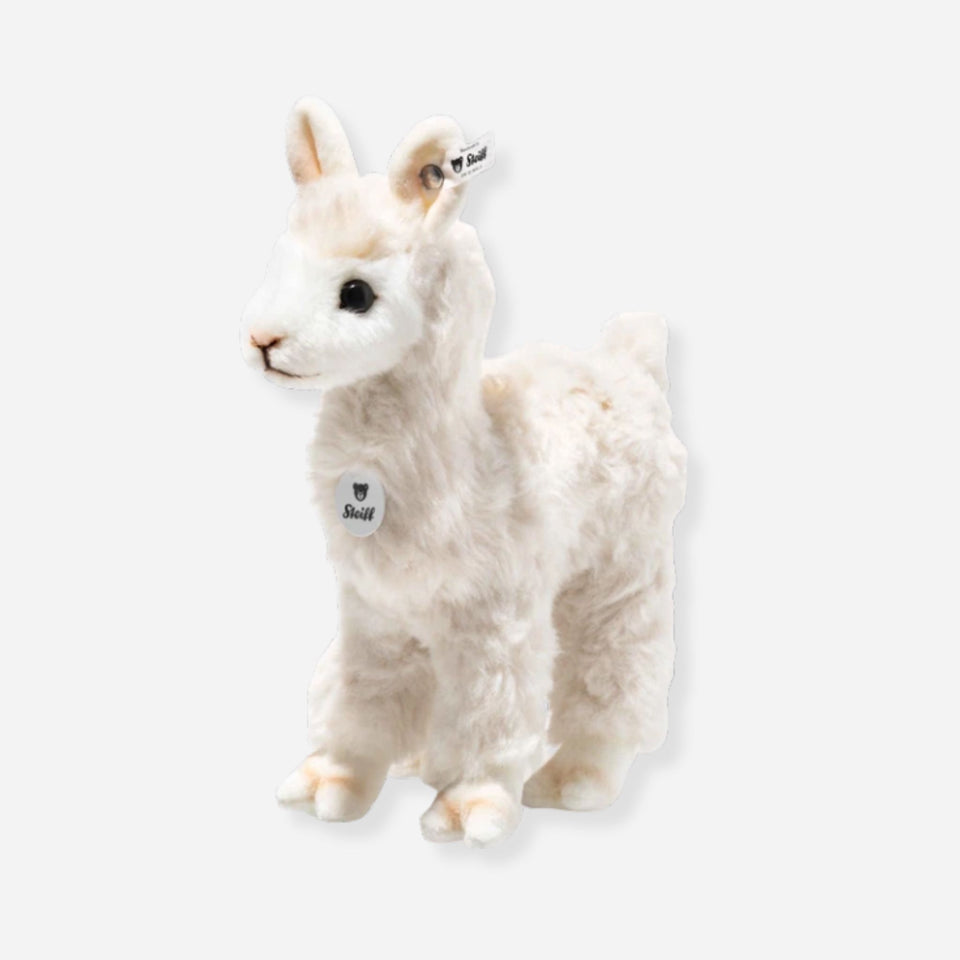 Cosy Alpaca stuffed animal by Steiff.