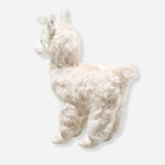 Back view of Cosy Alpaca stuffed animal by Steiff.