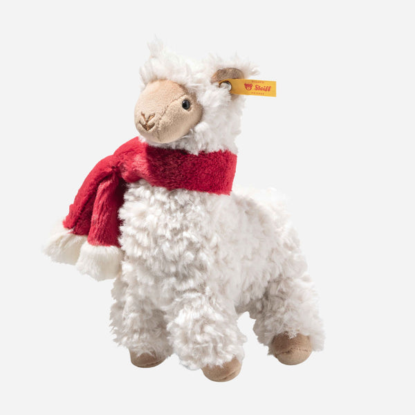Leandro the Christmas Llama plush from Steiff.