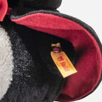 Close up of Nibble The Vampire Penguin by Steiff.