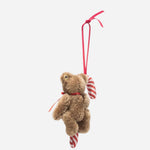 Back View of Ornament Teddy Bear with Candy Cane from Steiff.