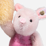 Close up of Steiff Limited Edition 100th Anniversary Winnie the Pooh and Piglet