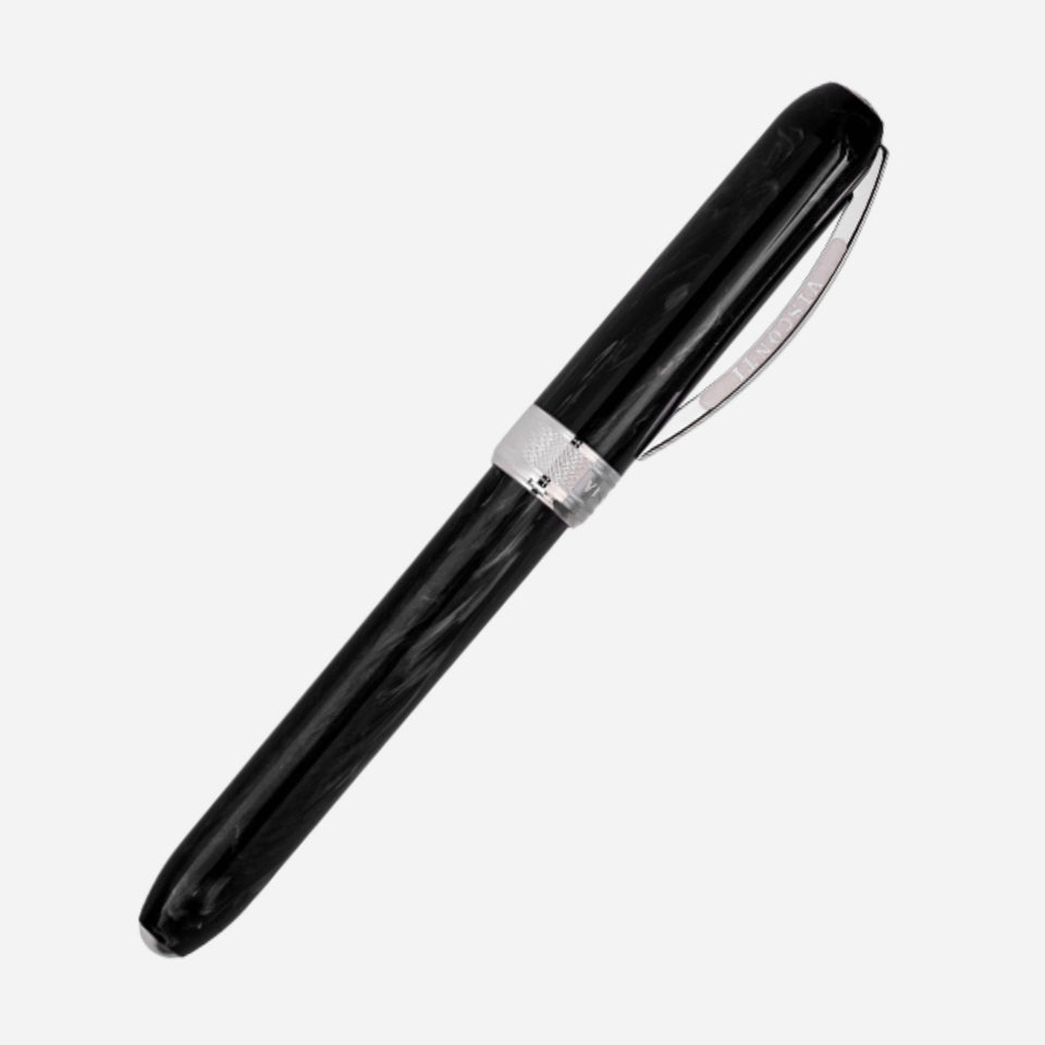 Rembrandt Black & Chrome Fountain Pen by Visconti.