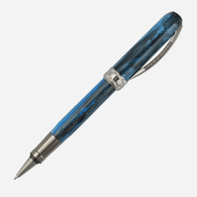 Rembrandt-S Blue Resin Rollerball Pen by Visconti.