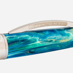 Cap and Clip of Van Gogh Wheatfield Under Thunderclouds Fountain Pen by Visconti.