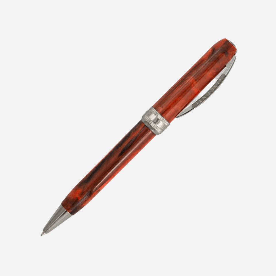 Rembrandt-S Orange Resin Ballpoint Pen by Visconti.