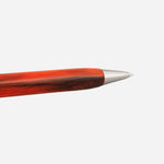 Close up of Rembrandt-S Orange Resin Ballpoint Pen by Visconti.