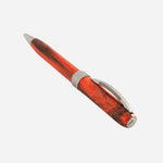 Back View of Rembrandt-S Orange Resin Ballpoint Pen by Visconti.
