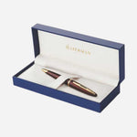 Carene Amber Lacquer Ballpoint Pen with Gold Trim by Waterman.