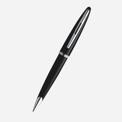 Waterman Carene Black Lacquer Ballpoint Pen with Chrome Trim