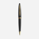Carene Black Lacquer Ballpoint Pen with Gold Trim by Waterman.