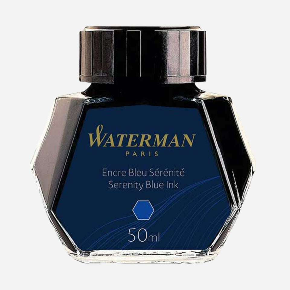 Serenity Blue Ink Bottle 50ml by Waterman 