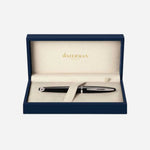 Packaging of CARÈNE Black Lacquer and Chrome Fountain Pen by Waterman.