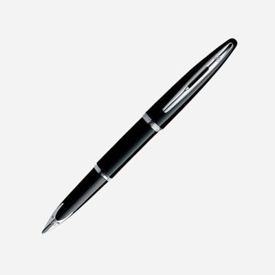 CARÈNE Black Lacquer and Chrome Fountain Pen by Waterman.