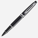 Expert Black Lacquer Rollerball Pen with Chrome Trim by Waterman.