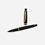 Expert Black Lacquer Rollerball Pen with Gold Trim  by Waterman.