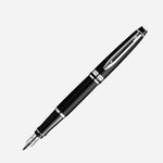 Waterman Expert Matte Black Fountain Pen with Chrome Trim