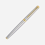 Hemisphere Stainless Steel with Gold Trim Fountain Pen by Waterman.