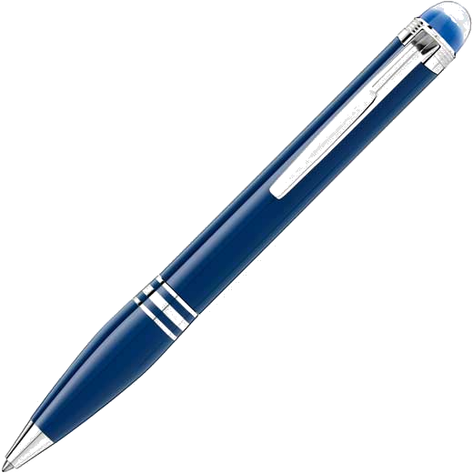This Montblanc Blue Planet StarWalker Precious Resin Ballpoint Pen will be presented inside a black gift box.