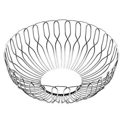 This is the Georg Jensen Stainless Steel Small Alfredo Bread Basket.