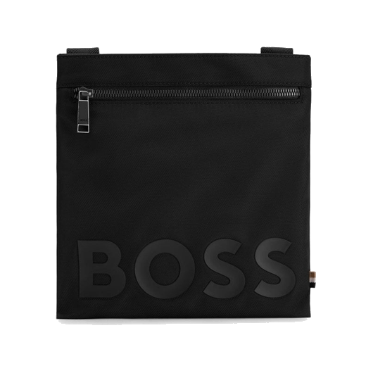 This BOSS logo envelope bag comes in a gunmetal zip finish with one main compartment.