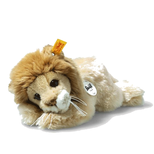 Steiff's Little Friend Leo the Lion Soft Plush Toy has been made with polyester and polyacrylic to create a soft plush feel.