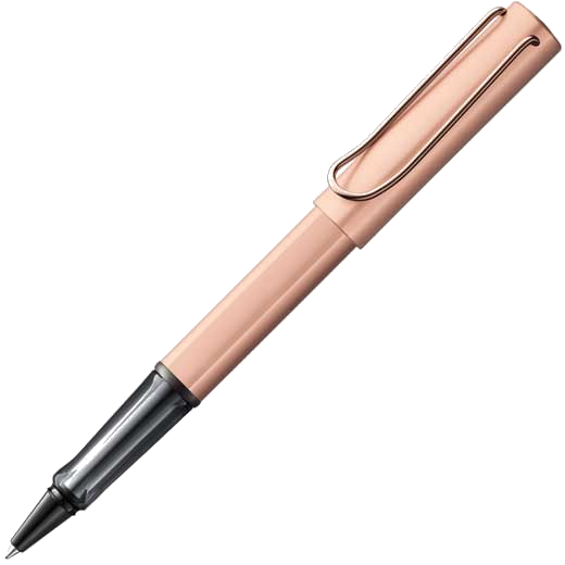 This is the LAMY Rose Gold Lx Rollerball Pen.