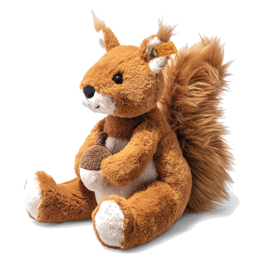 This Soft Cuddly Friends Phil the Squirrel is designed by Steiff.