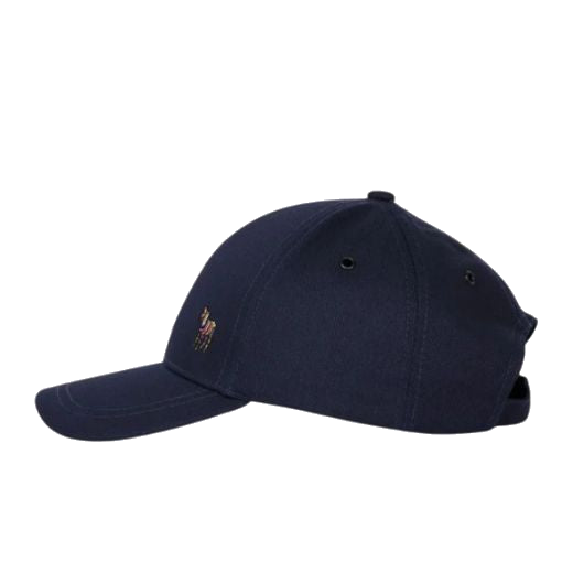 The Navy Blue Cotton Cap with Zebra Logo by Paul Smith.
