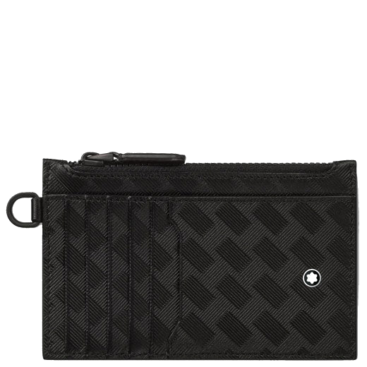 Montblanc's Black Extreme 3.0 8CC Card Holder features long slip pockets as well as card pockets.