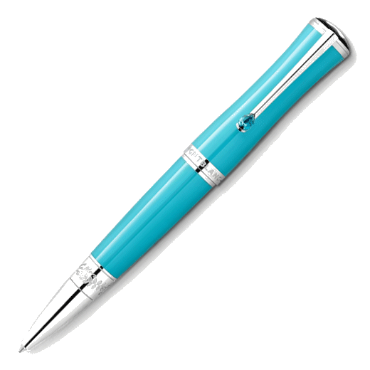 This Muses Maria Callas Special Edition Ballpoint Pen by Montblanc is made with precious resin in turquoise, representing the opera singer's favourite colour.