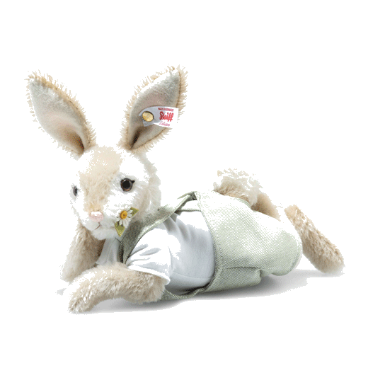 Steiff's Sonny the Spring Rabbit, 25 cm is made with a mix of mohair and cotton, creating a luxe feel.
