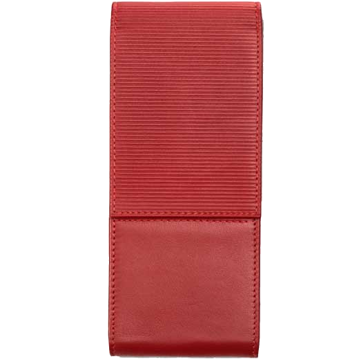 This is the LAMY Nappa Leather Red 3 Pen Pouch.
