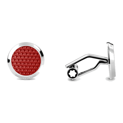 montblanc red cufflinks