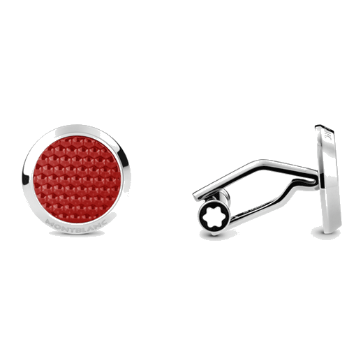 montblanc red cufflinks