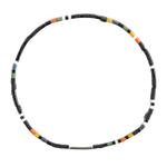 3 paul smith flat glass bead multicoloured stripe elastic bracelet m1a brac tflat 96 0