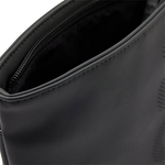 boss goodwin black faux leather envelope bag inside