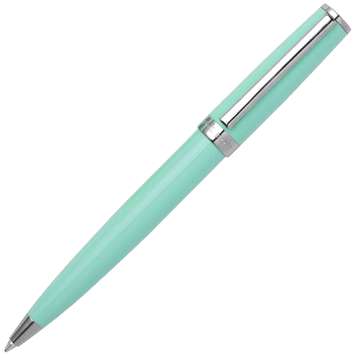This Light Green Gear Icon Ballpoint Pen is designed by Hugo Boss.