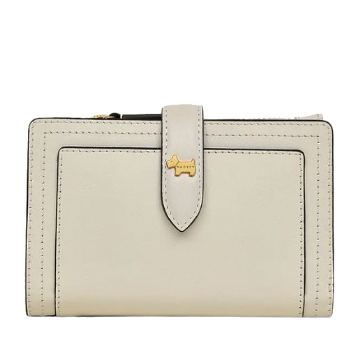 The Chalk Leather Willis Street Medium Bifold Purse by Radley.